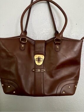 Etienne Aigner Large Leather shoulder Tote Bag